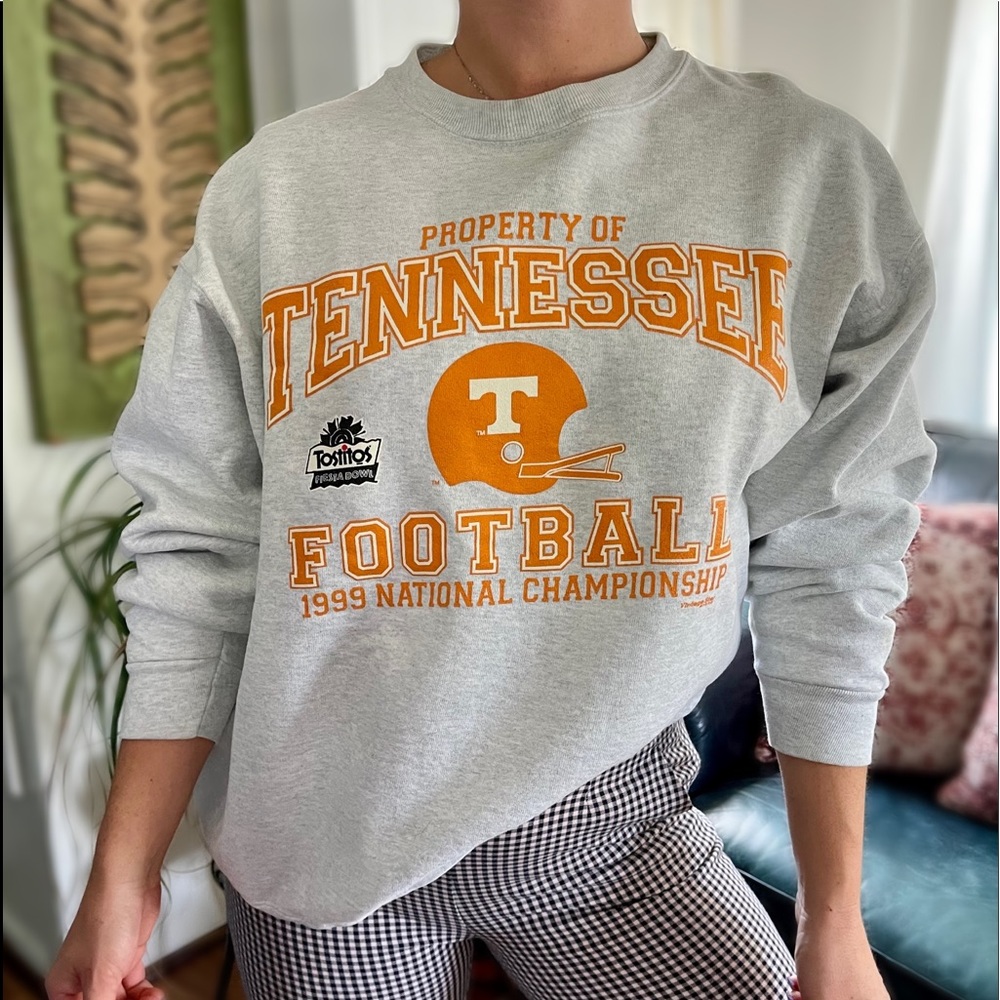VTG 90s University of Tennessee Grey Sweatshirt L